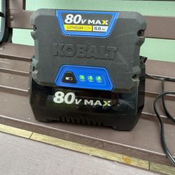 Kobalt 80 -Volt, 2.5 Ah 1 -Pack Lithium Ion (Li-ion) Battery and Kobalt 80 -Volt, Battery Charger.