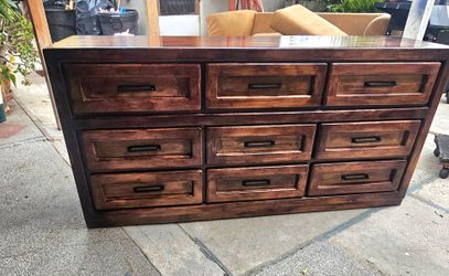 Dark Walnut Dresser mcm vintage
