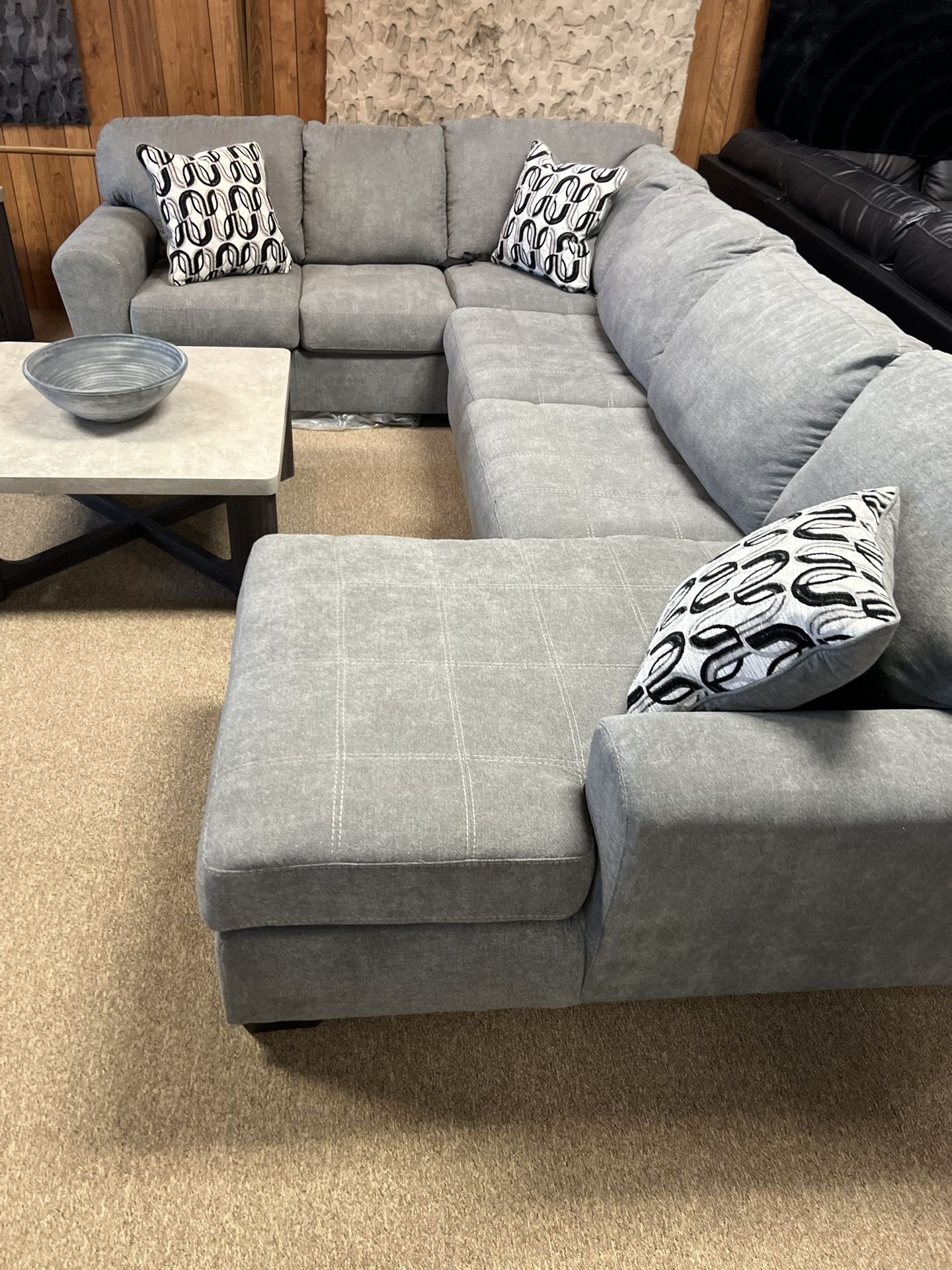 Stylish Chaise Style Sectional