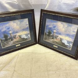 Wall Art: Kinkade-"A Light In The Storm"