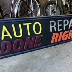 Mechanic Light Up Signs