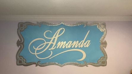 Custom Name Extra Large Sign – AMANDA 43” x 87”