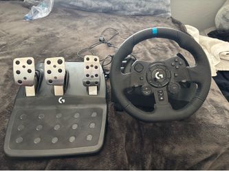 Logitech G923 racing wheel setup