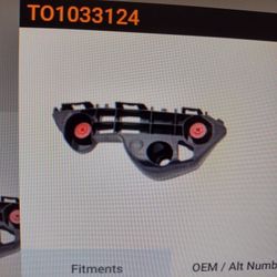 Front Bumper Bracket 18-21 Camry