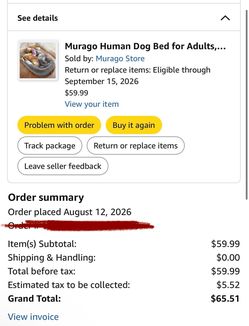 Dog bed