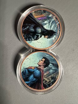 Batman & Superman 2 oz .999 Copper Double Round Set