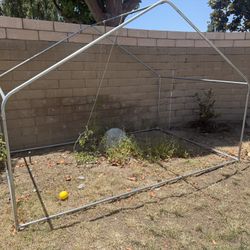 Chicken Coop Frame With Door And Wire 
