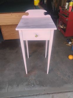 Pink side table