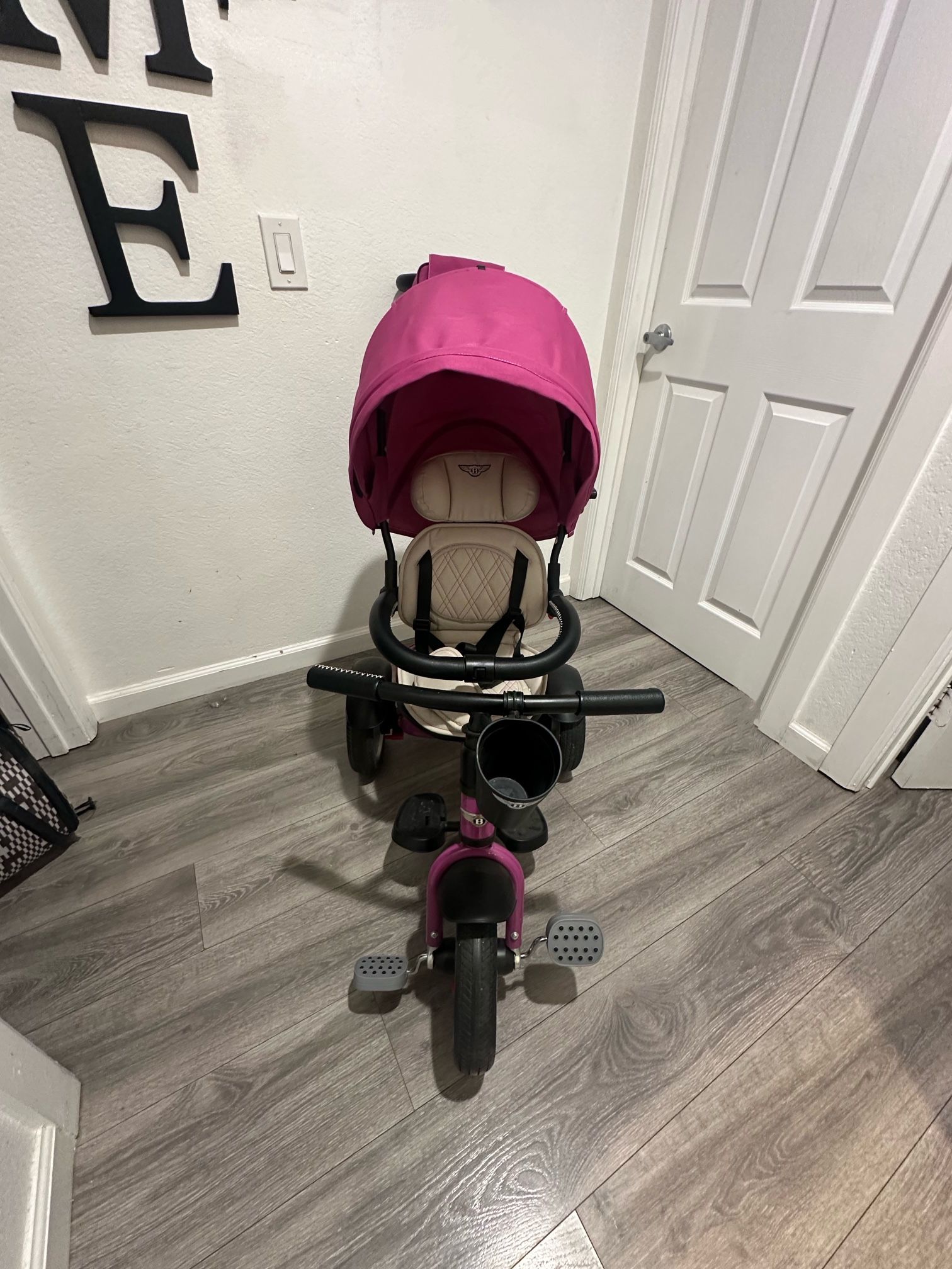 Pink, Bentley convertible trike