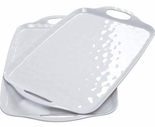 Serving trays with handles