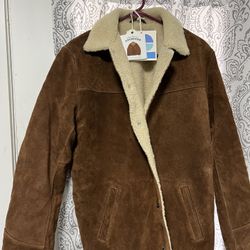 Brand New Vintage Sherpa Suede Jacket