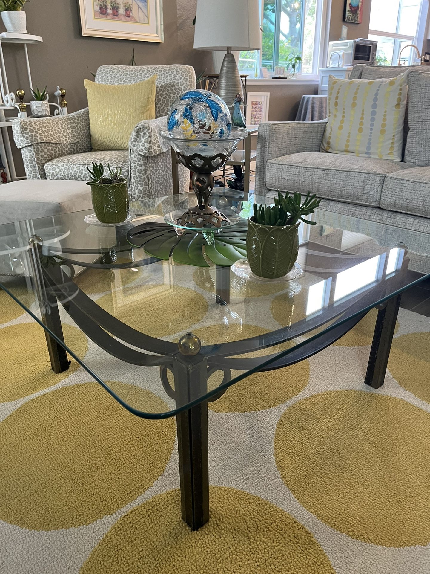 Glass Top Coffee Table