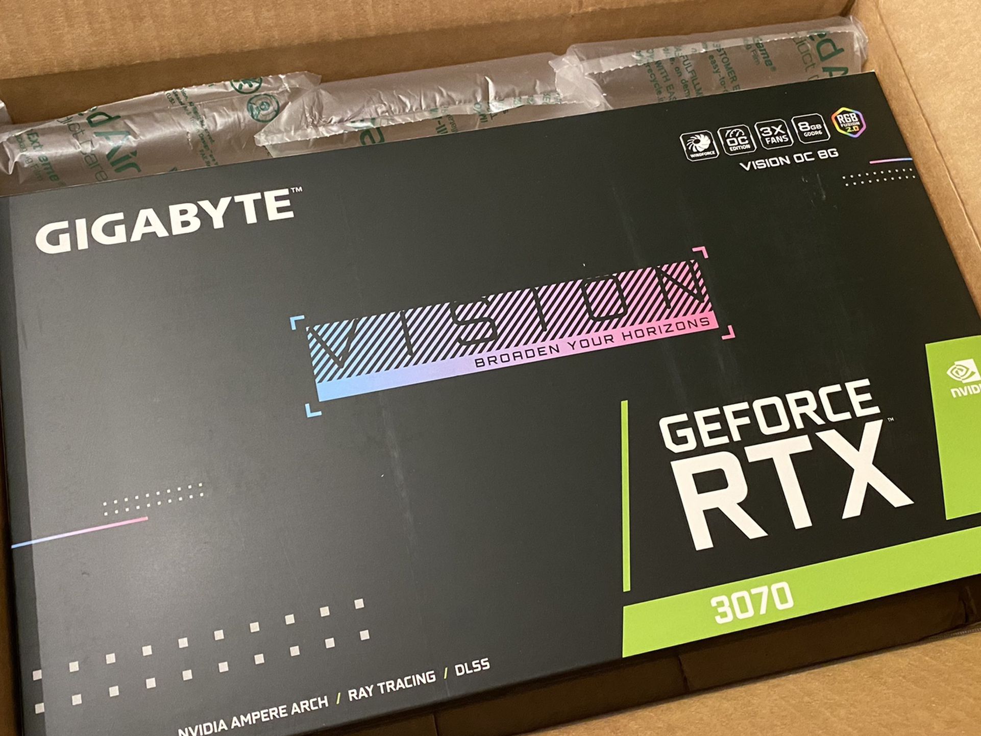 Gigabyte VOC GeForce RTX 3070 VISION OC 8GB GDDR6 ATX