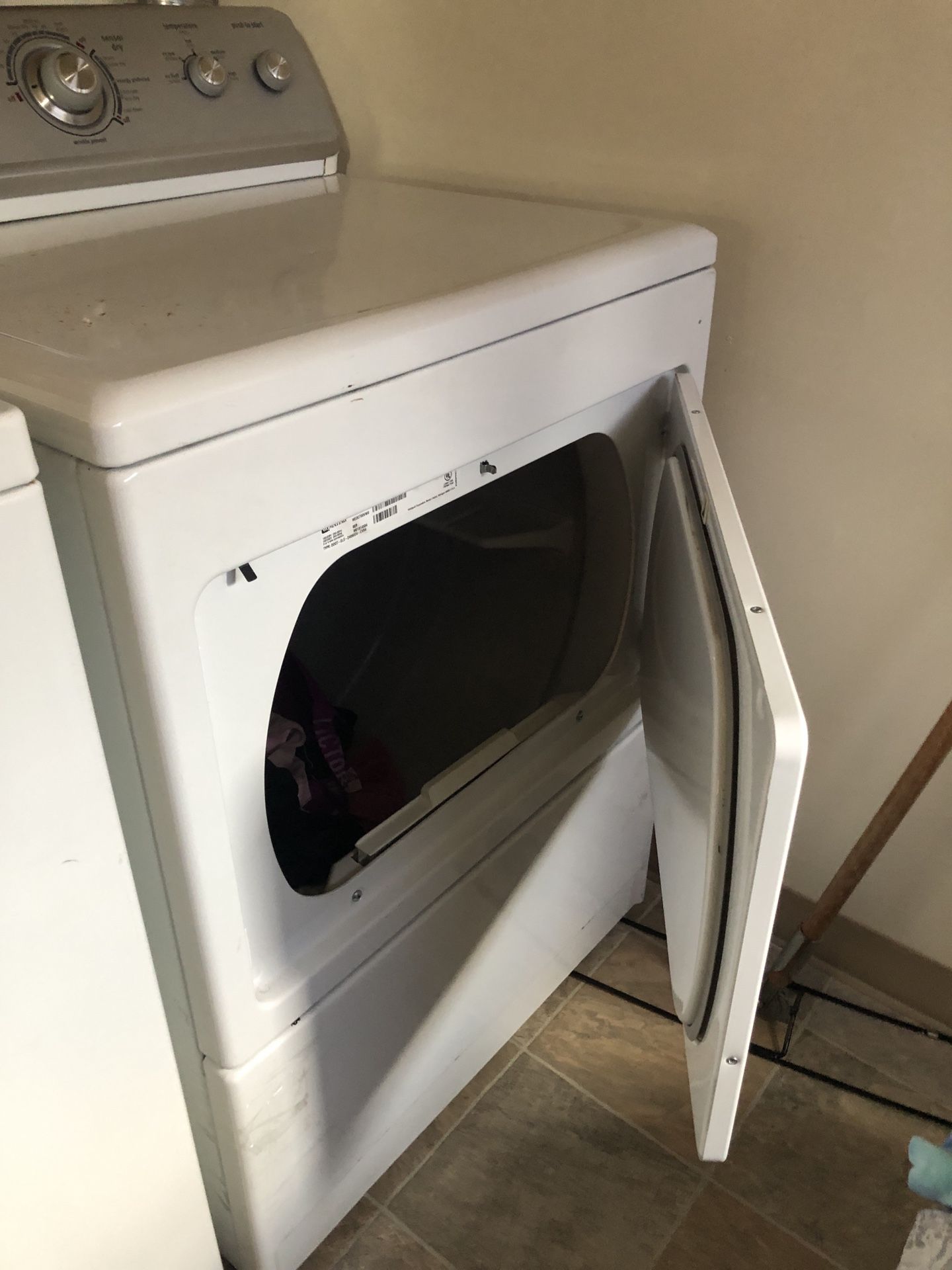 Whirlpool washer and Maytag Dryer