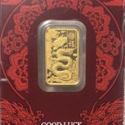 Gold Bar Or Pendant 24k 