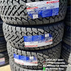 265/60R18 Atlander Roverclaw A/T Set of Tires Installed and Balanced Set de Llantas Nuevas Instaladas y Balanceadas