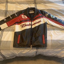 Dale Earnhardt #8 Budweiser Leather Track Side Jacket 