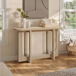 Modern Console Table – Light Wood Mid Century Entryway, 47.2'' ,IF2315