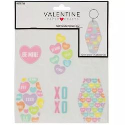New! Hobby Lobby  Conversation Hearts Cold Transfer Stickers