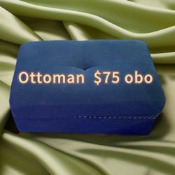 Stylish  Beautiful Blue  Ottoman 