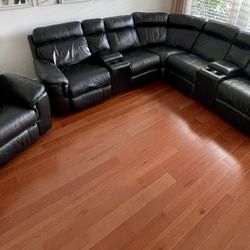 Power Recliner Sectional Sofa 