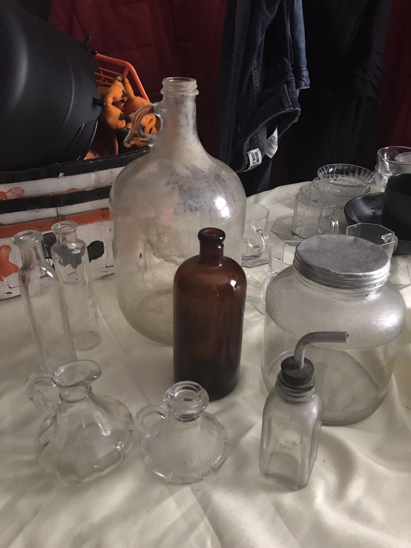 Antique bottle/jar lot