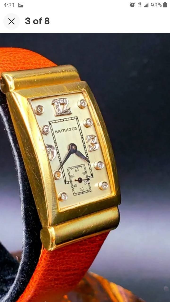 14k Gold Halmington Wacth With Dimonds