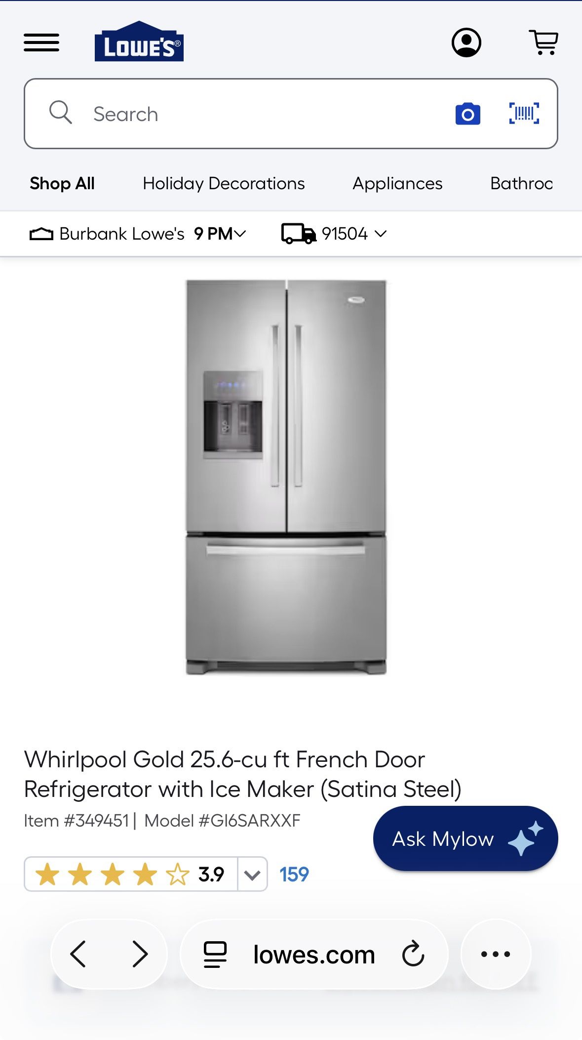Whirlpool Refrigerator 