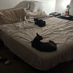 King Size Bed With Metal Bed frame