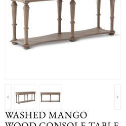 Wood Console Table 