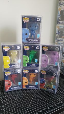 Marvel Infinity Saga Funko Pop Art Series – Full Set of 7 – Sealed in Hard Cases