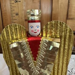 Nuremberg Germany Foil Angel Christmas Tree Topper