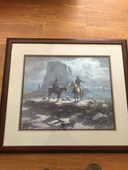 Olaf Wieghorst - The Navajo Family Signed And Numbered Ltd Ed Print