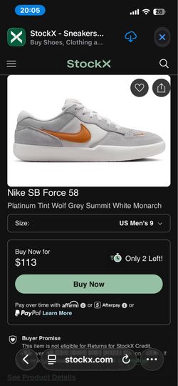 Nike SB Force 58 men’s size 9