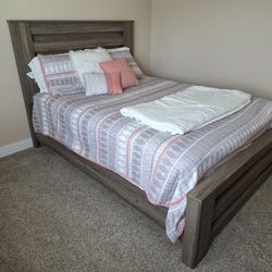 Bed Frame, Dresser, and Night Stands