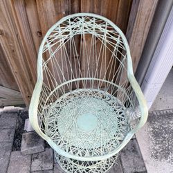 Vintage Russell Woodard spun fiberglass chair antique mcm mid century modern 