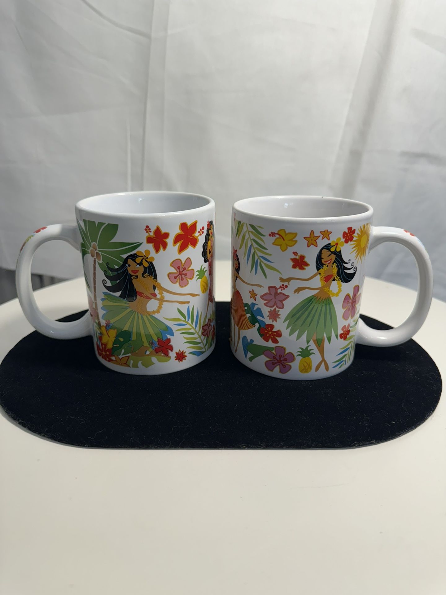 Hula Hawaiian Mugs