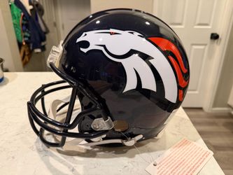 Official NFL-licensed Denver Broncos full-size helmet (L)