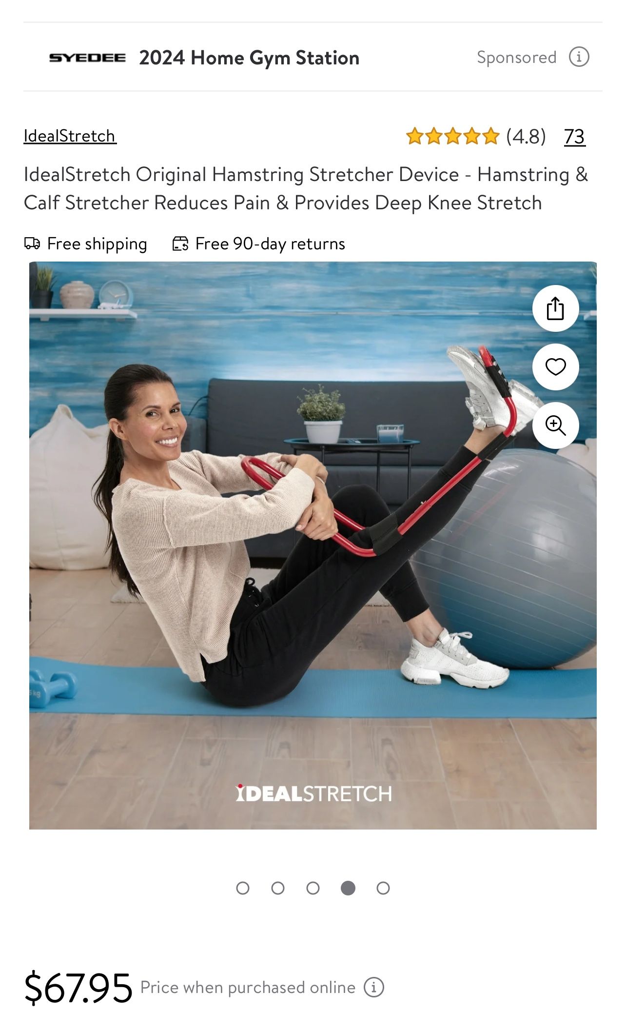 IdealStretch Original Hamstring Stretcher Device - Hamstring & Calf Stretcher