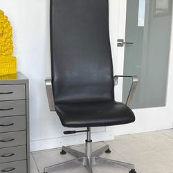 Arne Jacobsen Style High Back Chair