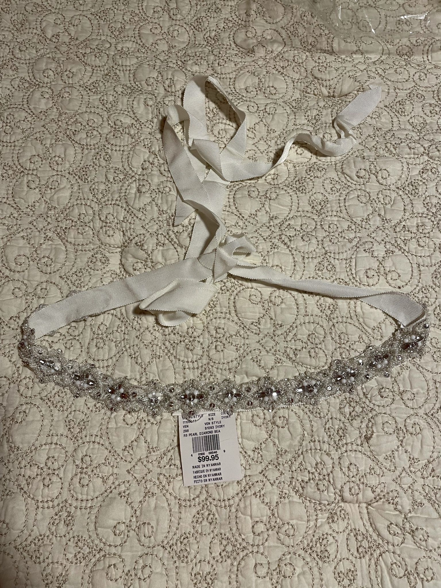 wedding dress accent belt