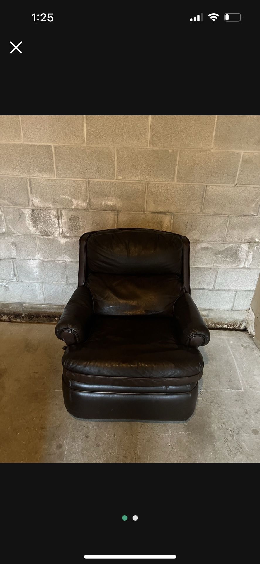 Brown Leather Recliner