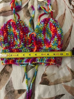 Signature by Cece Crochet Halter Top and  Free Scrunchie Handmade By My Wife (Pick Up Iselin, NJ).