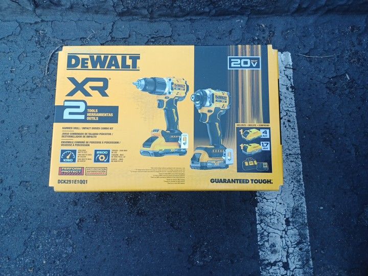 Dewalt 20v XR 2 Tool Combo Kit