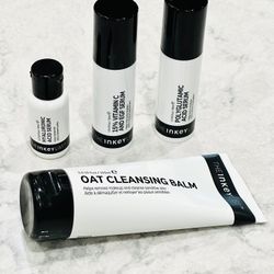 *Great Gift* NEW The Inkey List Hyaluronic Acid Serum, Vit C & Egf Serum, Polyglutamic Acid Serum, Oat Cleansing Balm  