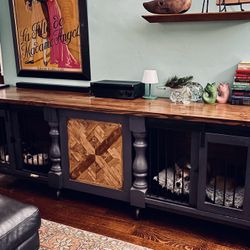 🐶 Dog Crate Furniture/Sideboard - Large Breed Double-Sided
