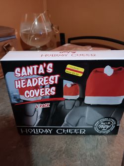 Santa,s Headrest cover 4 pack