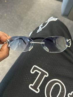 Cartier Glasses Blue Lens Solver Frames