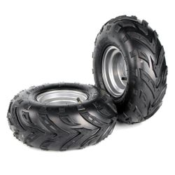 ATV Wheels & Tires 145/70-6 - Fits Quad, Go Kart, Kazuma, Roketa, Motovox MBX10/11/12, RT100