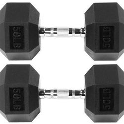 Signature Fitness 50Lb Dumbbell Weight Set